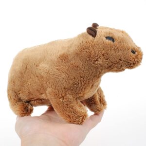 eummy capybara plush toy, capybara stuffed animal, cartoon brown capybara plushie soft small stuffed cute plushies wild animals capybara birthday valentines day decorations giving for kids/her