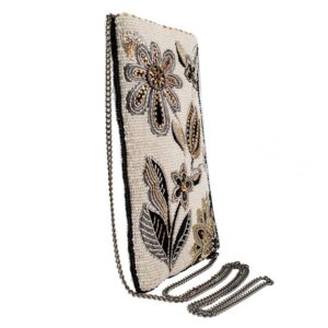 Mary Frances Breezy Crossbody Phone Bag, Ivory