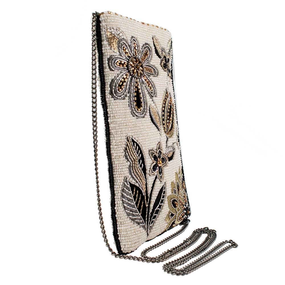 Mary Frances Breezy Crossbody Phone Bag, Ivory