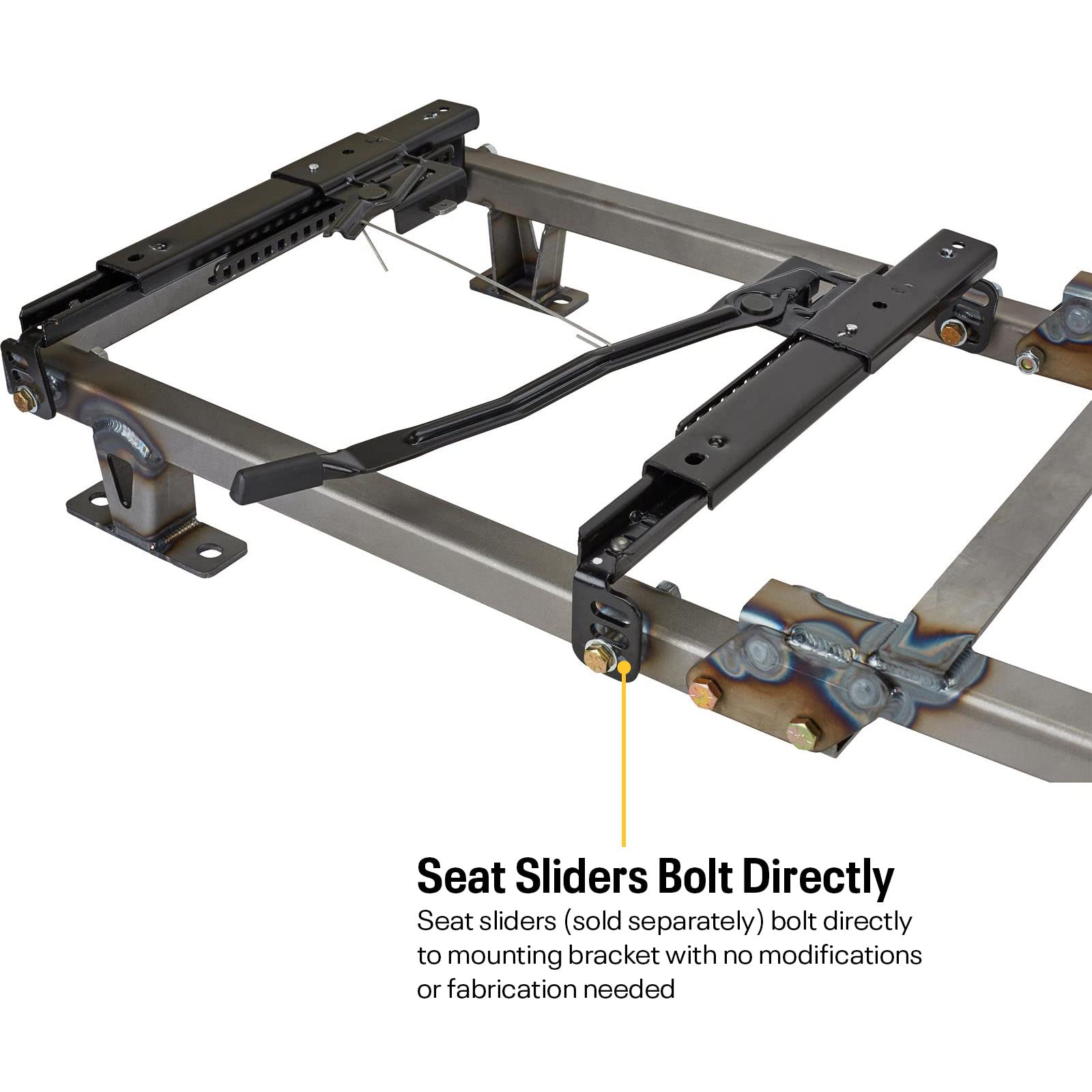 1967-1972 Chevy/GMC C10 Full-Size Truck Seat and Console Mount: Durable Steel, Easy Bolt-In Installation, Accommodates Bucket Seats, Includes Mounting Hardware