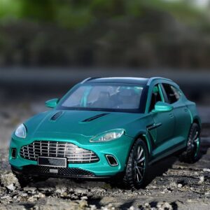 RCWEER Scale Vehicles Model Alloy Diecasts & Toy Vehicles Metal Toy Car Model Sound and Light Collection Kids Toy 1/32 for Aston Martin for DBX 707 (Color : Green)