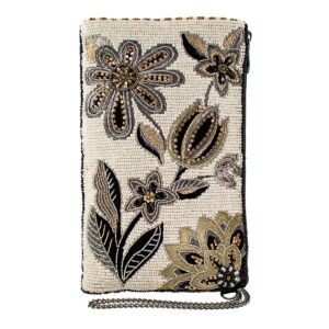 mary frances breezy crossbody phone bag, ivory