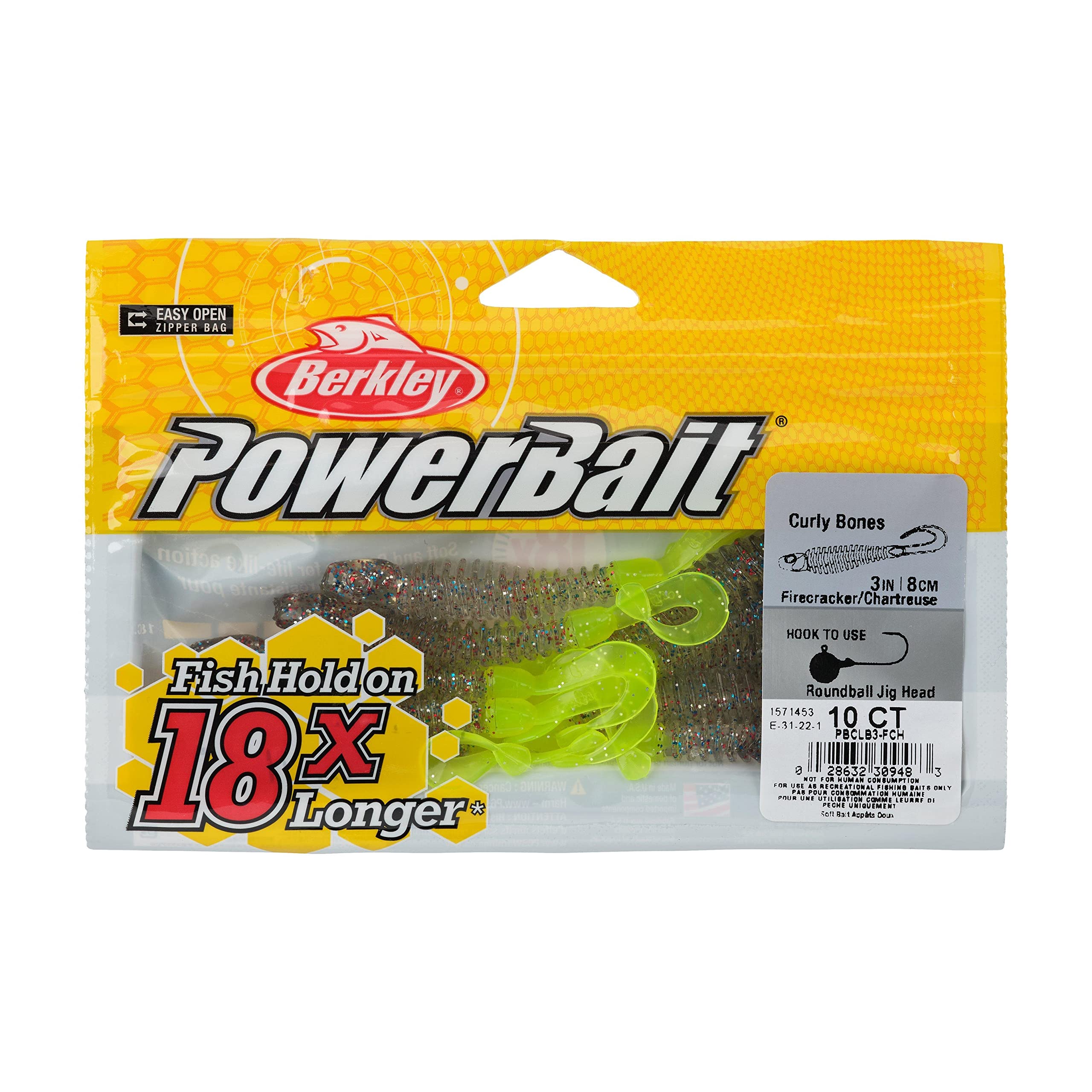 Berkley PowerBait Curly Bones Fishing Soft Bait