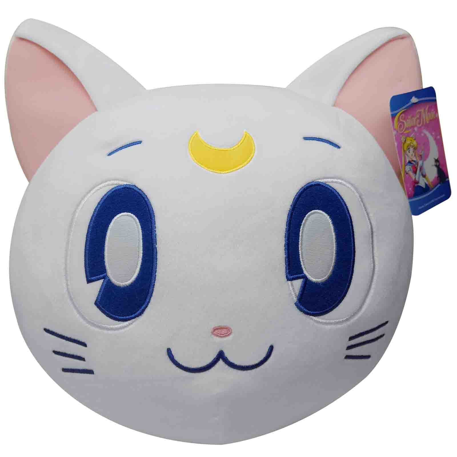 Sailor Moon Artemis Mochi Ball Plush Stuffed Animal - 14" Cute, Collectable and Cuddly Toy Character - Ultra-Soft Polyester Fabric