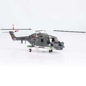 RoofWorld 1/72 Scale Military Fighter Helicopter，German Navy Lynx MK88 Lynx Helicopter Aircraft Model Toy for Collection Gift