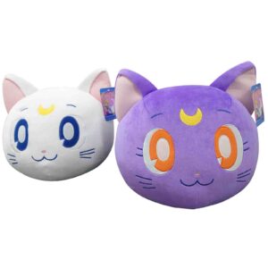 Sailor Moon Luna Mochi Ball Plush Stuffed Animal - 14" Cute, Collectable and Cuddly Toy Character - Ultra-Soft Polyester Fabric