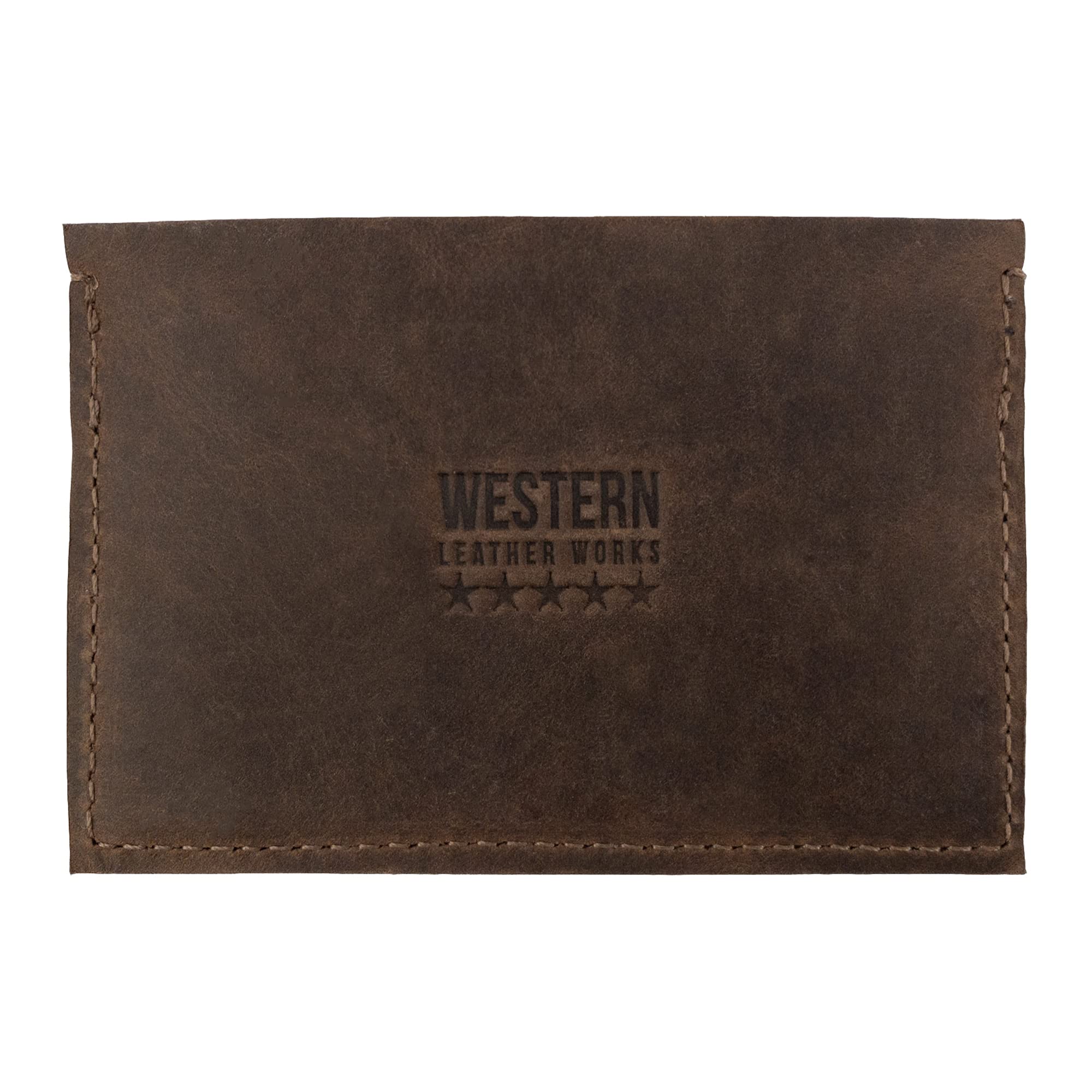 Western Leather Works, Minimalist Rodeo Wallet Handmade from Full Grain Leather, Compact Storage, ID Holder, Travel Accessory - Furry