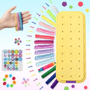 Friendship Bracelet Making Kit for Girls - DIY Arts and Crafts Toys for 6 7 8 9 10 11 12 Years Old, Cool Bracelet String Making Kits for Travel Activity, Best Birthday Gifts for Teen Girls