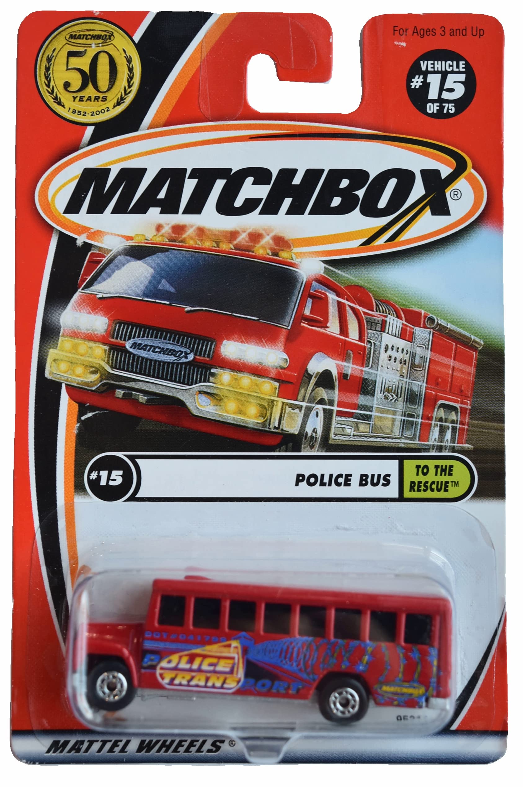 Matchbox Police Bus, to The Rescue #15