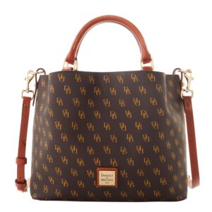 dooney & bourke handbag, gretta small brenna satchel - brown tmoro