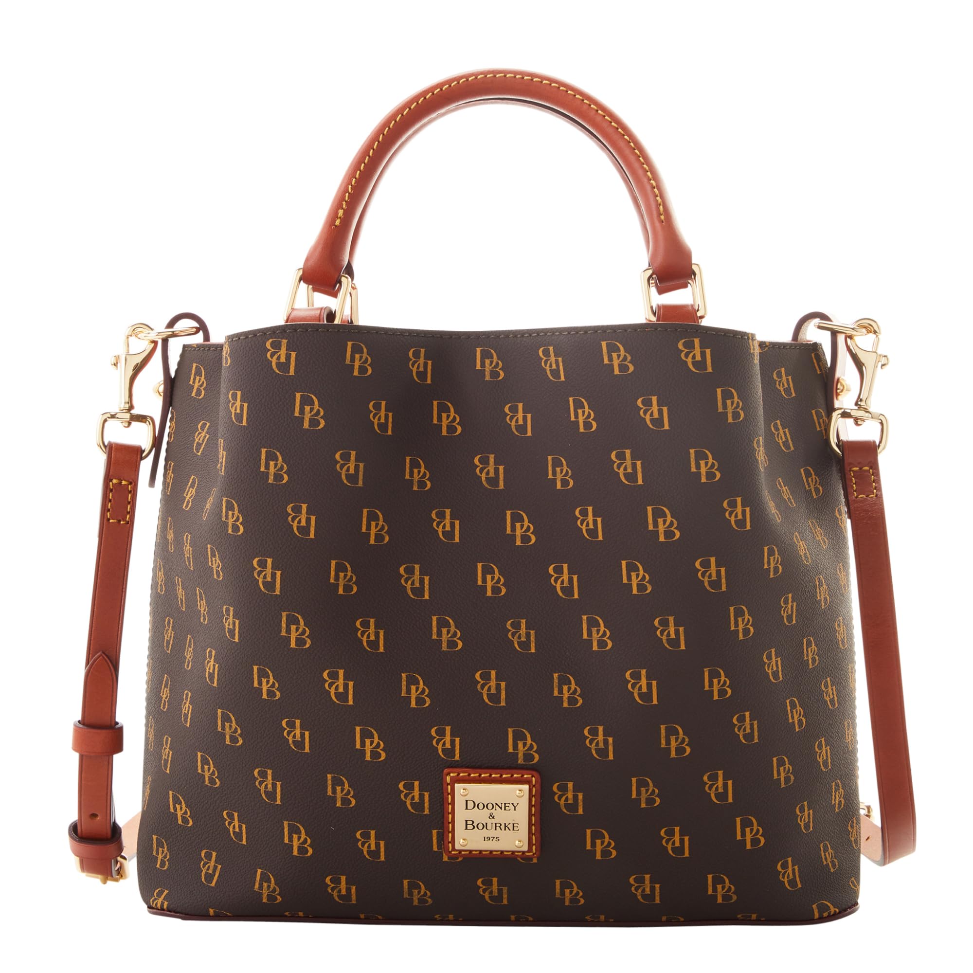 Dooney & Bourke Handbag, Gretta Small Brenna Satchel - Brown Tmoro