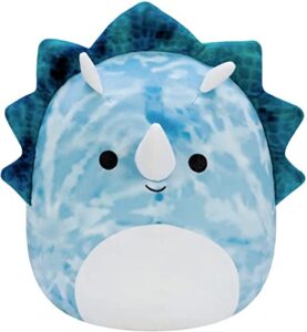 squishmallows 8'' jerome the triceratops, blue