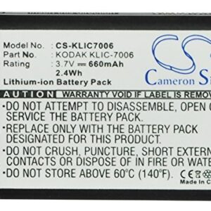 CANQIN 3.7V Compatible with Battery for RICOH DS-6365 DM-6370, DS-6365, SL-58, SL-68