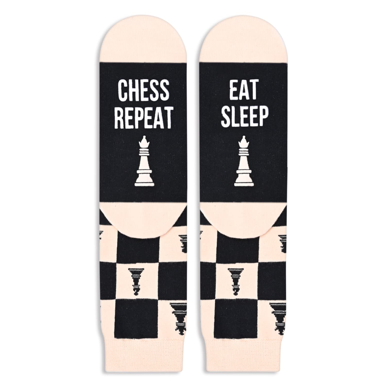 HAPPYPOP Gifts For Chess Players, Chess Gifts For Men Best Gifts For Chess Lovers, Funny Chess Socks Men Cool Socks For Men Women