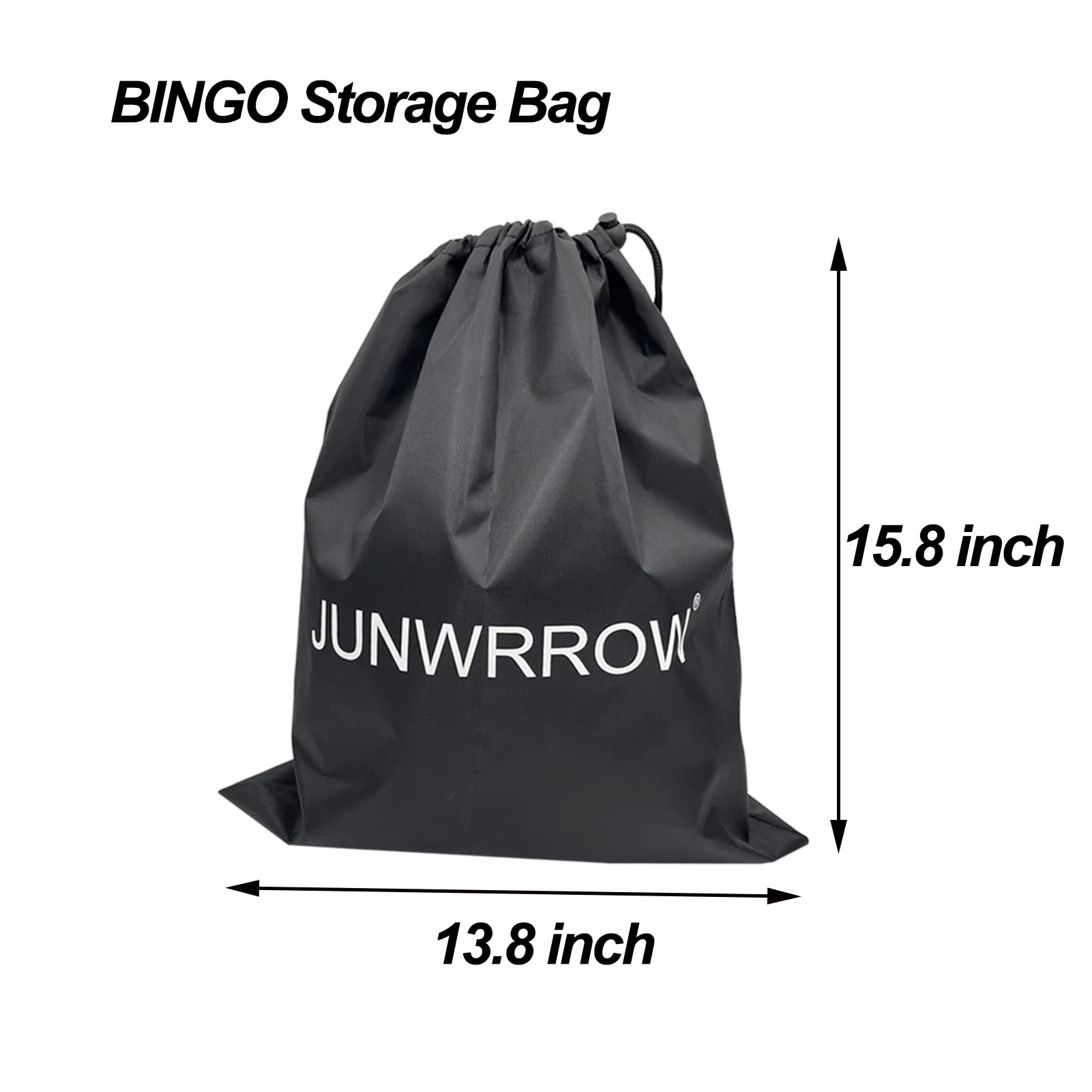 JUNWRROW Deluxe Bingo Set- Includes 1000 Colorful Chips with a Bag,100 Mixed Cards,75 Calling Balls with a Bag, 6 Inch Rotary Bingo Cage& Bingo Master Board,Bingo Storage Bag -Ideal for Large Groups