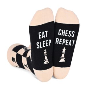 happypop gifts for chess players, chess gifts for men best gifts for chess lovers, funny chess socks men cool socks for men women