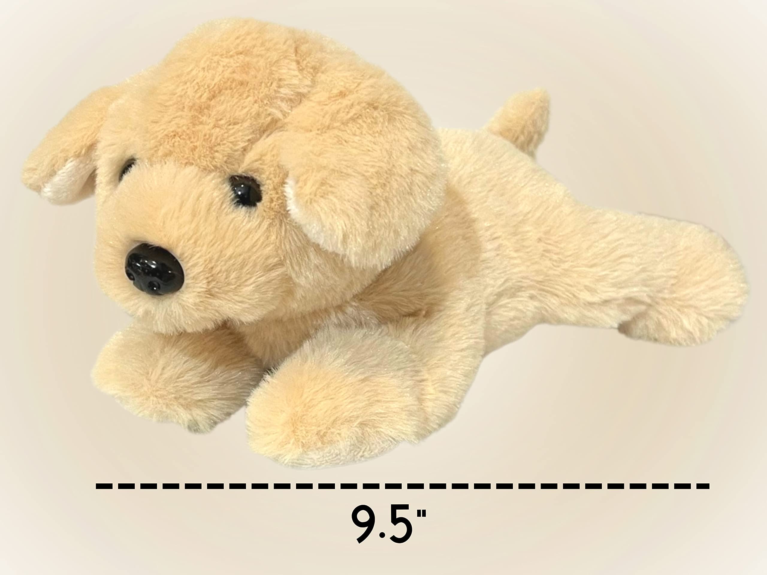 Jolitee Golden Retriever Stuffed Animals Dog Soft Huggable Golde Plushie 9.5x7 Best Stun Plush Tan Animal, Puppy Animal for Kids, Small Stuffedffed Labrador, Yellow (GOLD9)