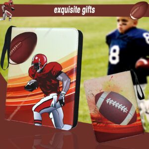 Football Cards Binder 900 Pockets, Trading Cards Holder Card Collectors Album,Trading Card Binder 9 Pocket with 50 Removable Sleeves for Football Card and Sports Card