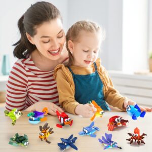 WinGift 12 In 1 Pre Filled Sea Creatures Building Block Set-12 Pcs Mini Building Blocks Toys, STEM Building Blocks Toys, Classroom Prize Toys, Party Favor for Kids,Birthday,Goodie Bags,Carnival Prizes