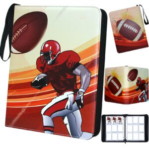 football cards binder 900 pockets, trading cards holder card collectors album,trading card binder 9 pocket with 50 removable sleeves for football card and sports card