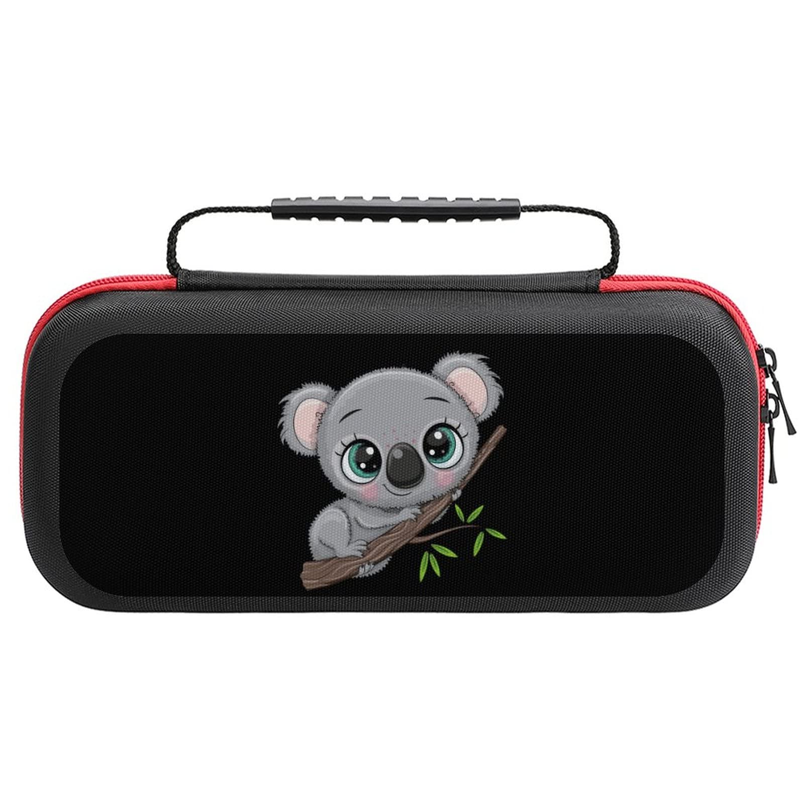 Cute Koala Switch Carrying Case Protective Hard Shell Portable Travel Pouch with 20 Game Cartridge