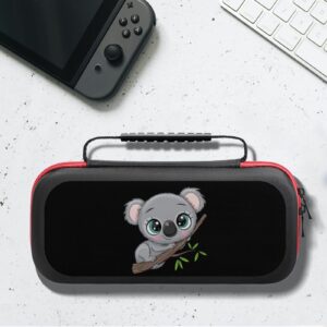 Cute Koala Switch Carrying Case Protective Hard Shell Portable Travel Pouch with 20 Game Cartridge