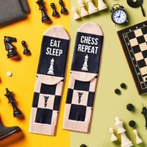 HAPPYPOP Gifts For Chess Players, Chess Gifts For Men Best Gifts For Chess Lovers, Funny Chess Socks Men Cool Socks For Men Women