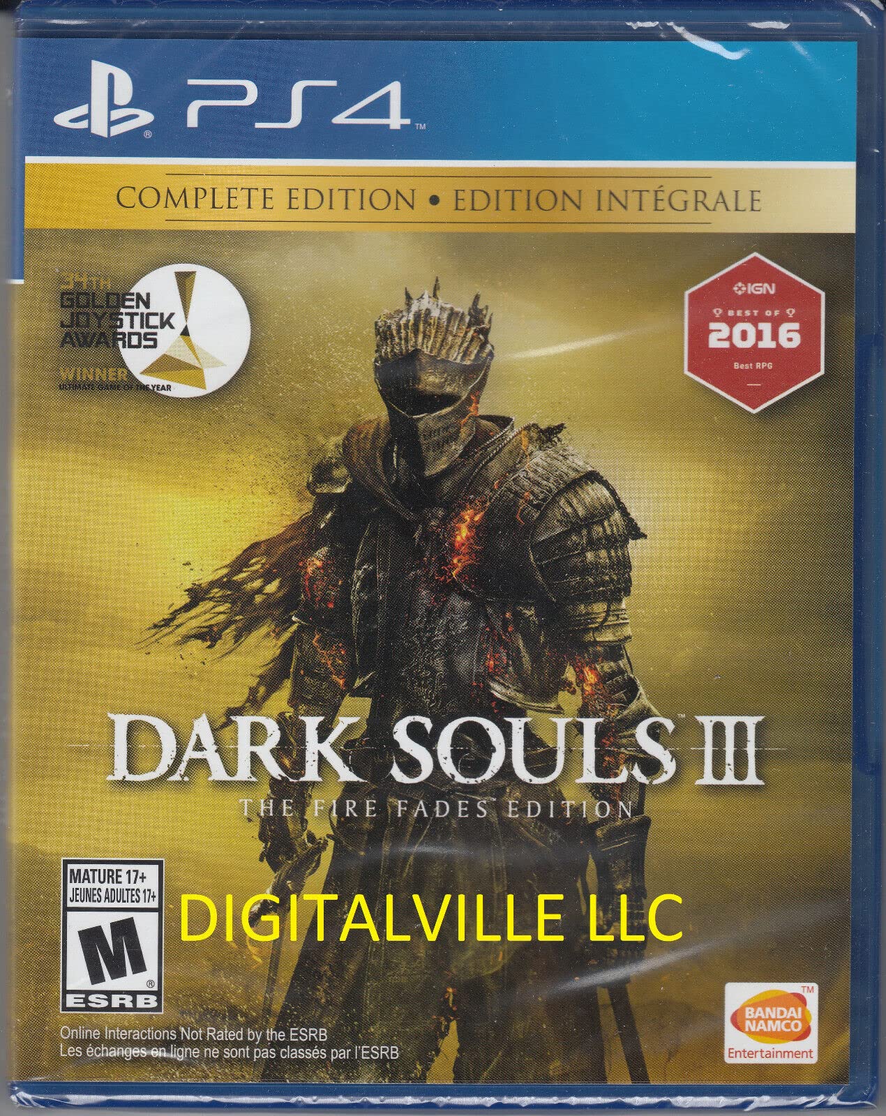 Dark Souls III 3 The Fire Fades Edition PS4 Complete Brand New