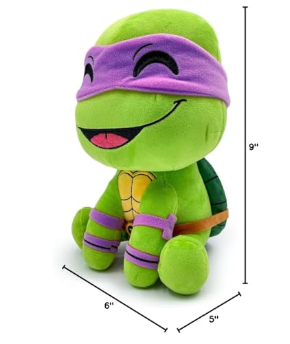 YouTooz Donatello Ninja Turtles Plush, 9 Inch Donatello TMNT Plushie from The Series Teenage Mutant Ninja Turtles - Cute Donatello TMNT Plush Toy