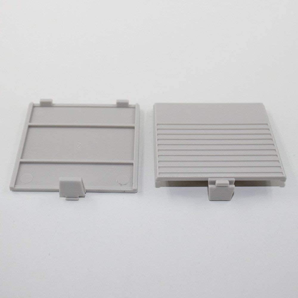 SaiDian 2Pcs Battery Cover Replacement Battery Door Cover Lid Replacement Gray for Game Boy