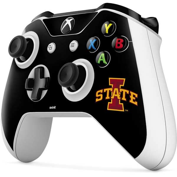 Skinit Decal Gaming Skin Compatible with Xbox One S All-Digital Edition Bundle - Officially Licensed College Iowa State Black Design