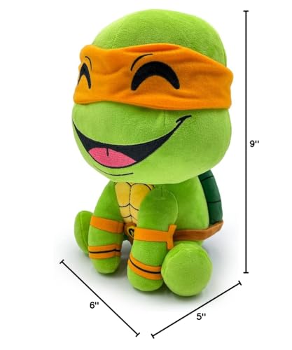 You tooz Michelangelo Ninja Turtles 9" Inch Plush, Michelangelo TMNT Plushie from The Series Teenage Mutant Ninja Turtles - Chibi You tooz Michelangelo TMNT