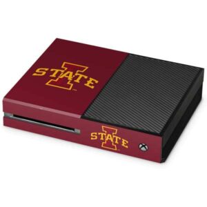 skinit decal gaming skin compatible with xbox one console - officially licensed college iowa state design