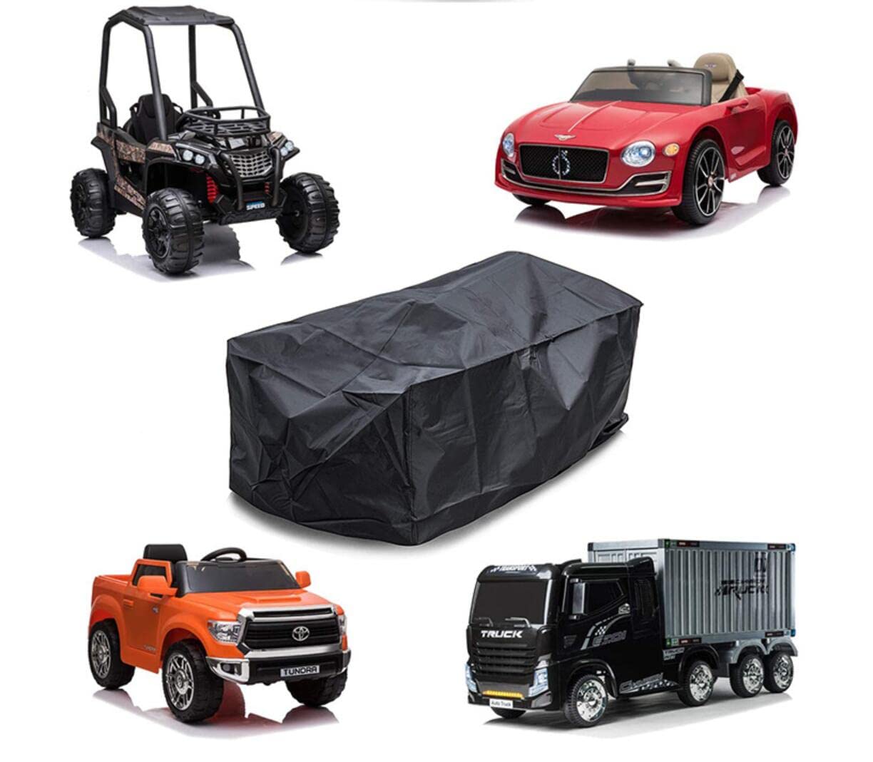 YIHAOBOX Large Kids Ride-On Truck Toy Car Cover, Electric Power Wheels Cover, Protect Electric Kids Car Toy Vehicles - Universal Fit, Water Resistant Outdoor