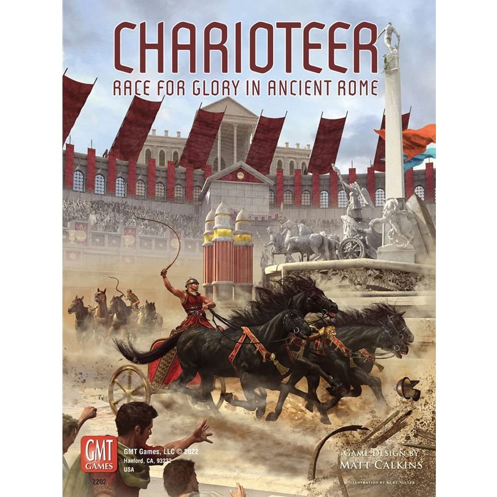 GMT: Charioteers, Race for Glory in Ancient Rome, Family Boardgame