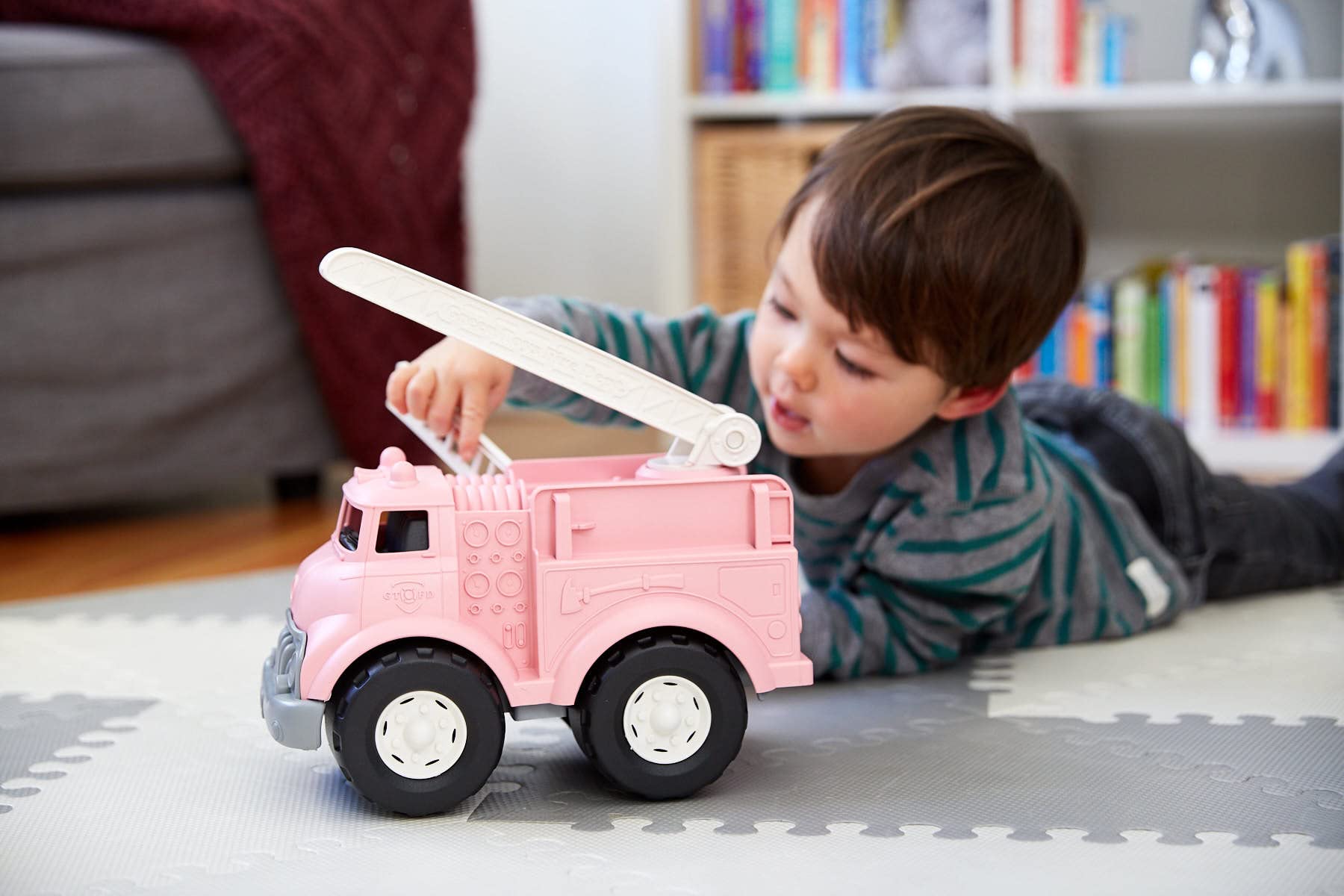 Green Toys Fire Truck Pink CB