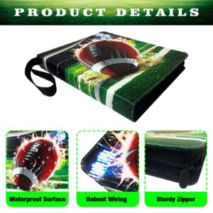 900 Pockets Football Cards Binder,Trading Cards Holder Card Collectors Album,Trading Card Binder 9 Pocket with 50 Removable Sleeves for Football Card and Sports Card