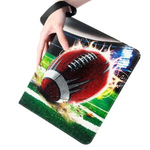 900 Pockets Football Cards Binder,Trading Cards Holder Card Collectors Album,Trading Card Binder 9 Pocket with 50 Removable Sleeves for Football Card and Sports Card