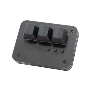 momokai tap trio - 3 key mechanical hot-swappable macropad (black)