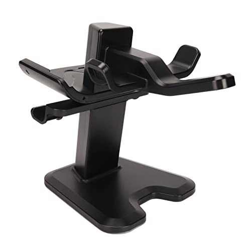 VR Stand, Multifunction VR Headset Stand for Quest 2, VR Headset and Touch Controllers Display Holder, with Anti Slip Base (Black)