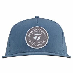 TaylorMade Golf 5 Panel Flatbill Hat Steel Blue