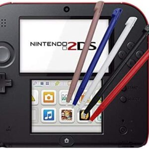 4PCS Plastic Stylus Pen Game Console Screen Touch Pen for Nintendo 2DS Tactil Game Console (Red)