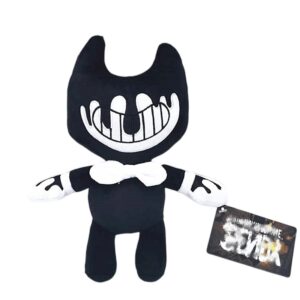 Msfdcdr Bendy Plush Toys Doll 11.8“ Cute Game Horror Bendy Plush Soft Stuffed Animals Toys for Kids Children and Game Fans (White Bendy)