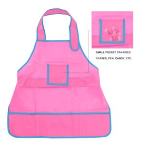 SOIMISS Children Painting Apron Painting Smock Painting Apron Overalls for Kids Overol Para Niño Kids Apron Children Drawing Plastic Art Supplies Children Painting Smock Child Apron