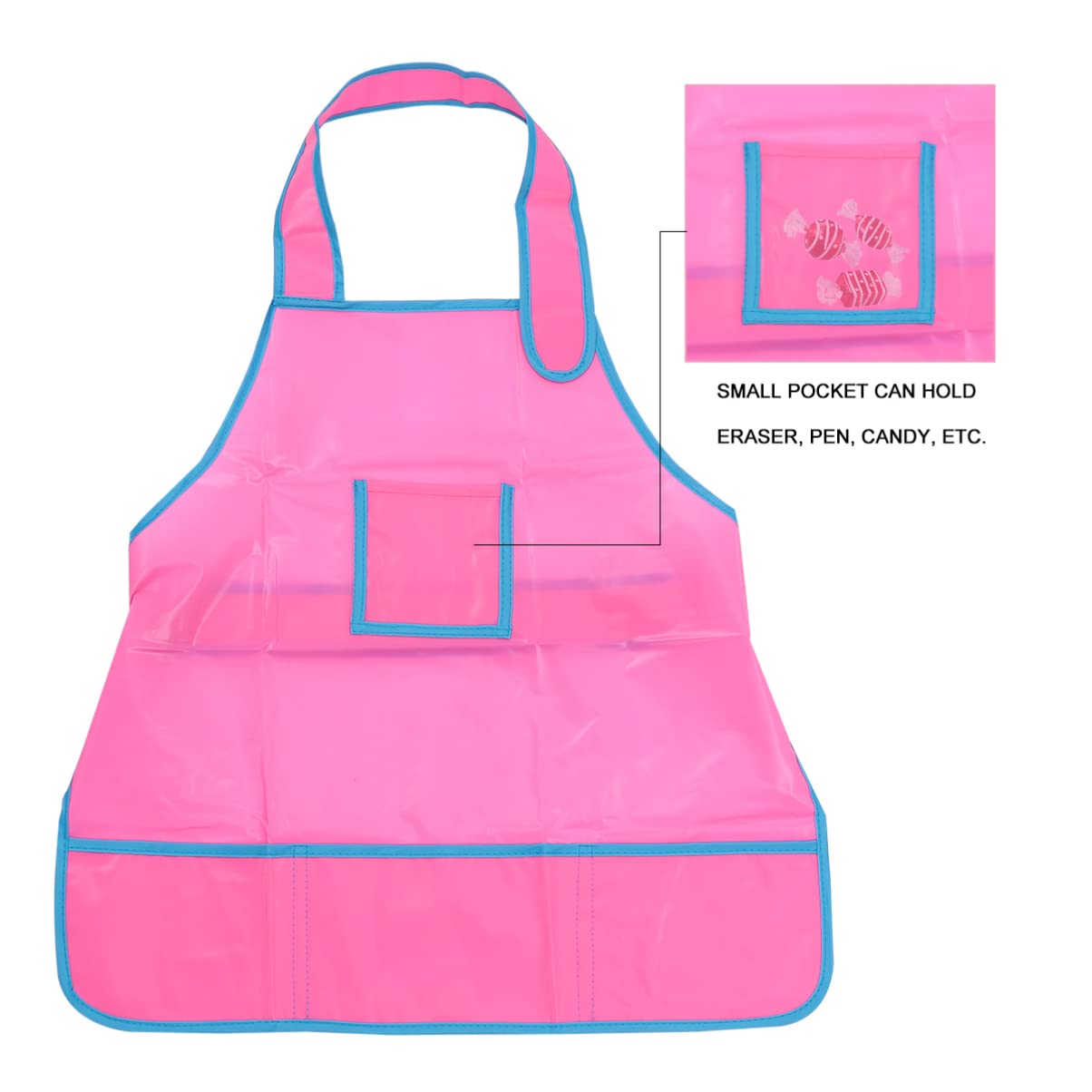 SOIMISS Children Painting Apron Painting Smock Painting Apron Overalls for Kids Overol Para Niño Kids Apron Children Drawing Plastic Art Supplies Children Painting Smock Child Apron