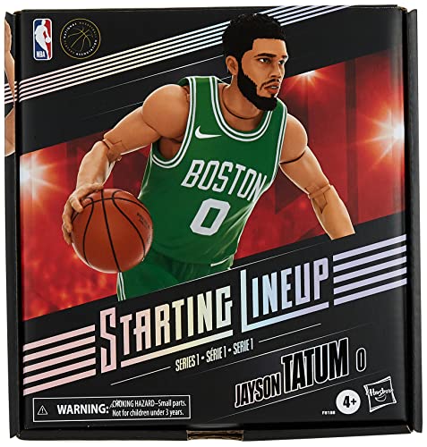 Hasbro Starting Lineup NBA Series 1 Jason Tatum Jayson Tatum 6" (15cm) Size Action Figure with Exclusive Panini Sports Trading Card Basketball F8188 Authentic