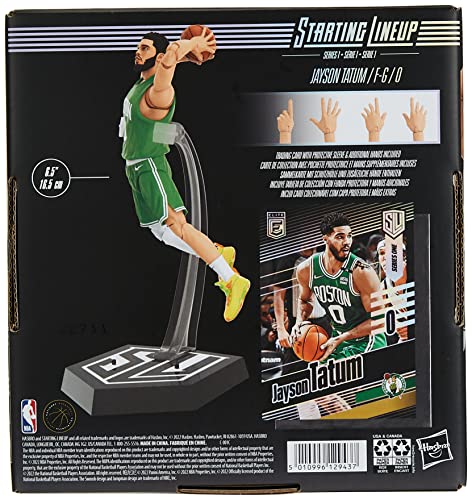 Hasbro Starting Lineup NBA Series 1 Jason Tatum Jayson Tatum 6" (15cm) Size Action Figure with Exclusive Panini Sports Trading Card Basketball F8188 Authentic