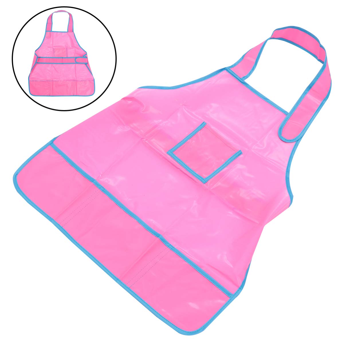 SOIMISS Children Painting Apron Painting Smock Painting Apron Overalls for Kids Overol Para Niño Kids Apron Children Drawing Plastic Art Supplies Children Painting Smock Child Apron