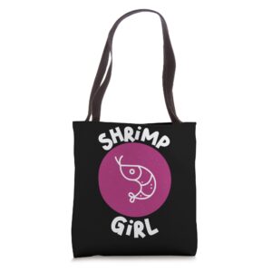 Shrimp Girl Seafood Shrimp Tote Bag