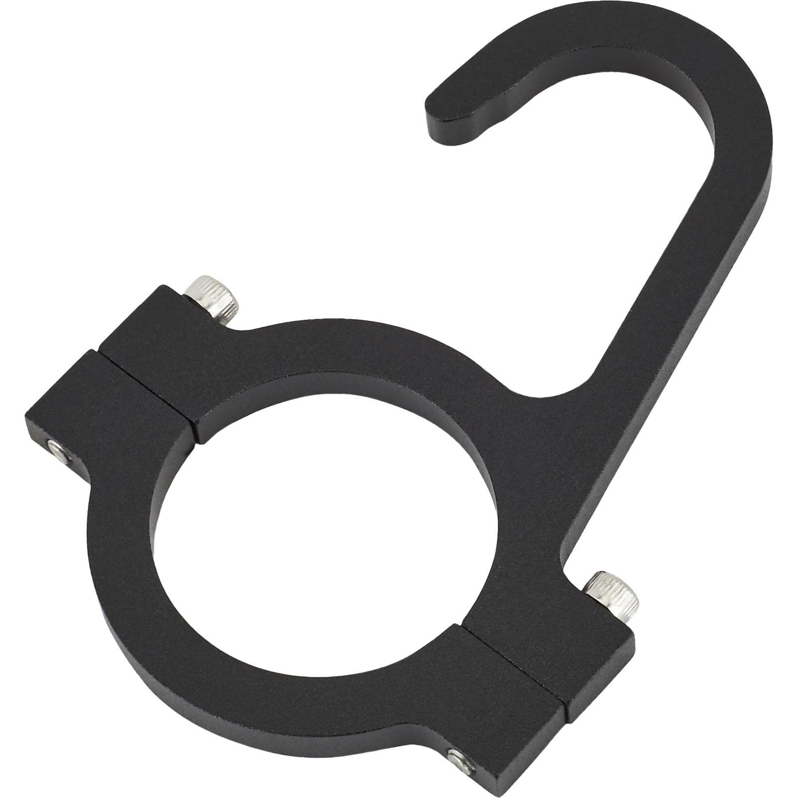 Helmet and Steering Wheel Hook - 1-5/8 Inch Tube Clamp - Lightweight 6061 Aluminum - Black Anodized Finish - Roll Bar Clamp for Helmet or Steering Wheel Storage